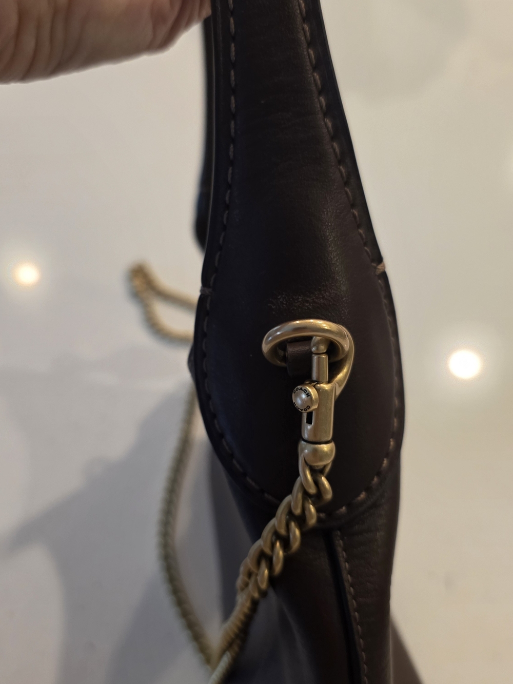 Coach Women's Maple Brooklyn 23 Leather Crossbody - Picture 6 of 8